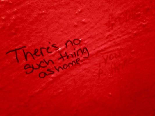 The writing's on the wall--bathroom wall, that is!