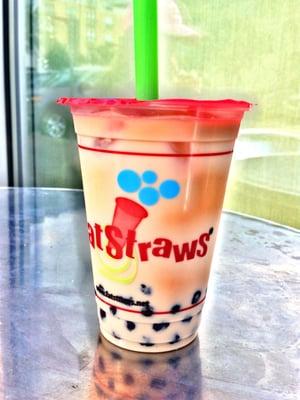 Classic milk tea. Tasted like water & milk. Disappointed with you lately, Fat Straws.