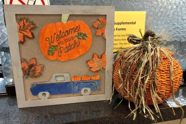 Cute decorations for fall.