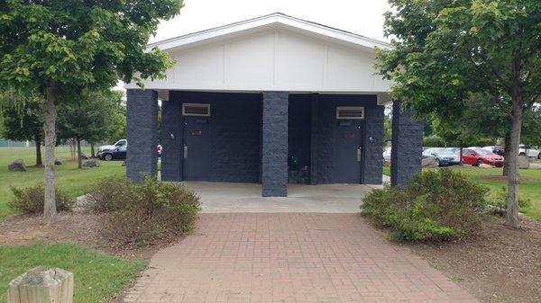 One of the bathrooms at Ramblewood Park