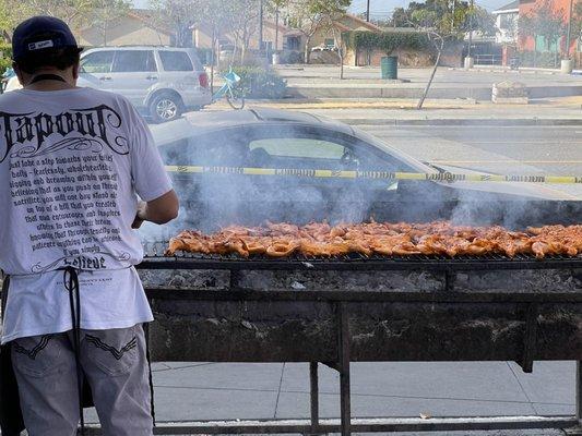 Can't miss this place - look for the smoke and the wonderful smell may get you first!