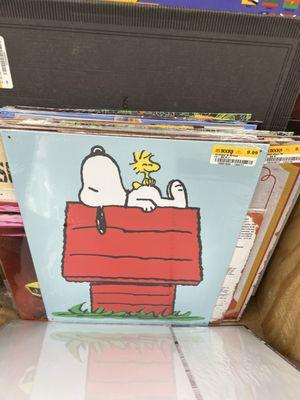 Snoopy metal sign