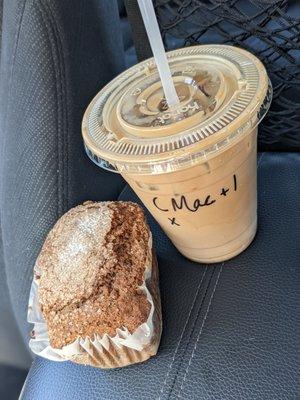 Zucchini Bread and a Caramel Macchiato.