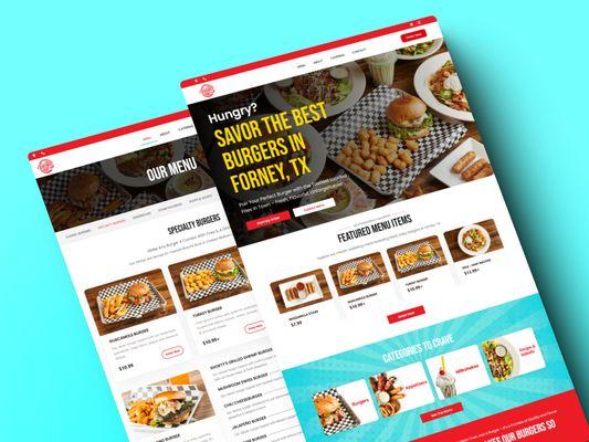 The Burger Shop - Restaurant Website Design