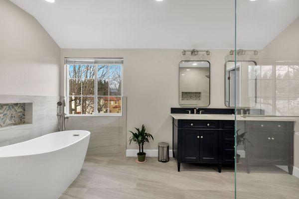 Modern bathrooms that make mornings brighter.