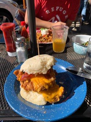 CBCB Fried Chicken Biscuit Sandwich