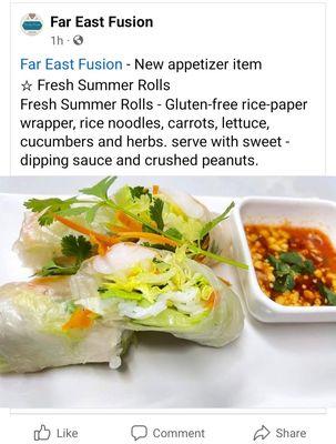 Fresh Summer Rolls