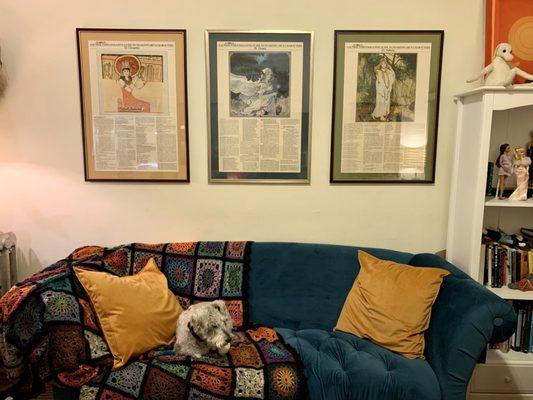 Three Shakespeare posters framed by Chris at Around the Corner