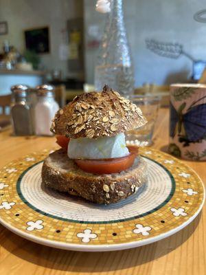 Burrata in a Multigrain roll