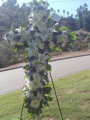 stunning floral cross