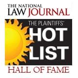 The National Law Journal has selected our firm as one of the nation's top plaintiffs' law firms for 11 years.