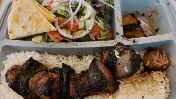 Bistro Beef Kabob with Salad