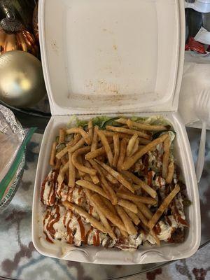 To-go Mixed Chicken and Lamb Rice Platter