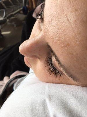 Eye lash extensions by Kim!