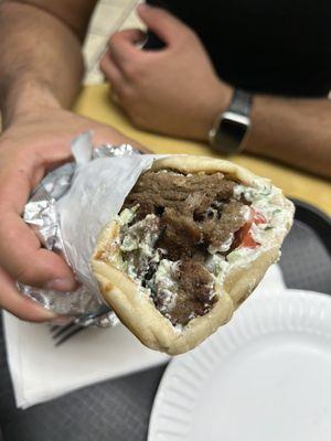 Beef and lamb gyro