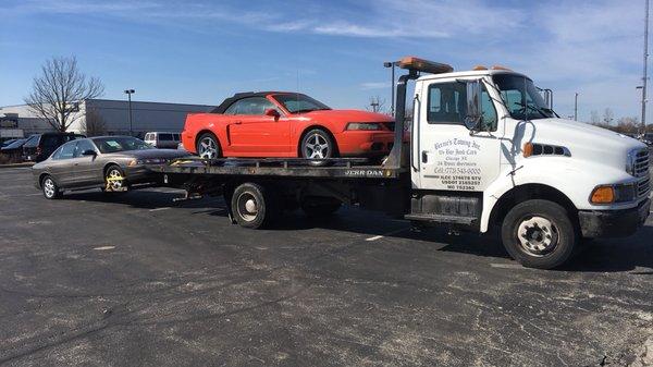 Two car towing