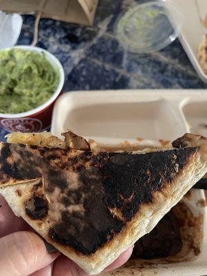 Chicken quesadilla.  Disappointed!