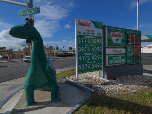 Look for the dinosaur these gas prices are like in the dinosaur ages