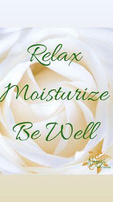 At Nagozi I assure you will Relax. Be Moisturizer and Well