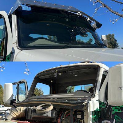 Semi Truck Windshield replacement