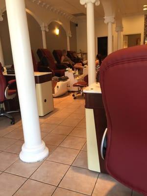 Pedicure chairs - new and wonderful.