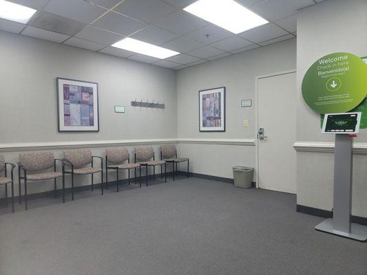 Empty waiting room