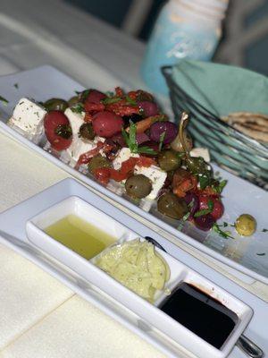 Feta and olives