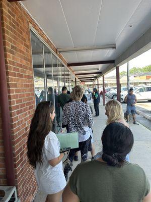 Even with an appointment there's a line. 7/17/24