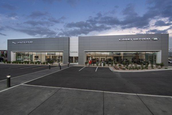 The New Jaguar Land Rover Flatirons in Broomfield Colorado.