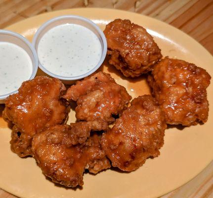 Mango Habanero boneless wings. My other favorite from here. $11.49.