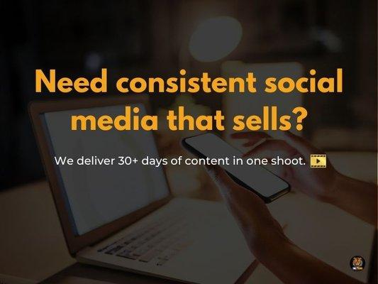 30-90 Days of Social Media Content in one shoot! #30daysofsocialmedia #socialmediacontent #contentcreation #socialmediamanagement #marketing