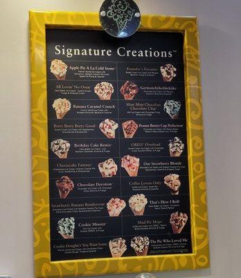 Signature Creations menu (Oct2021)