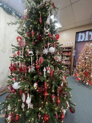 White and red tree