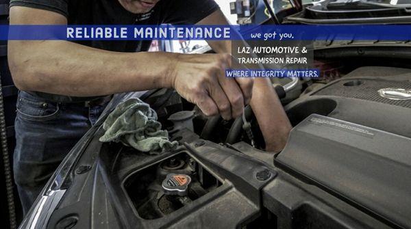 Complete bumper to bumper
Automotive maintenance