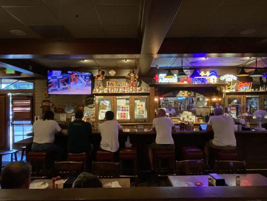 The bar top may have limited seating, but the workers are very quick to assist walk up orders.