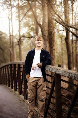 Handsome picture of Austin at Williams Mill Park by Jan Butler Photography