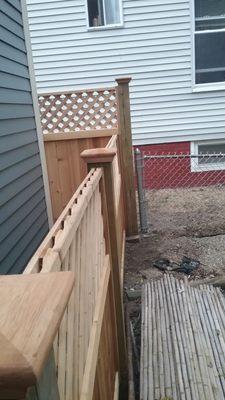 Tony C- The uneven ground/mess was present when we arrived to install your neighbor's fence.