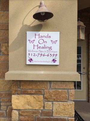 Hands On Healing Outdoor sign