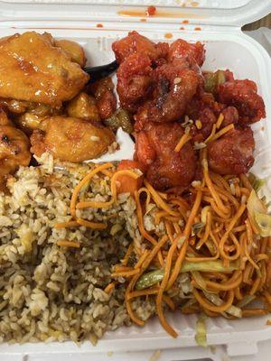 31. Sesame Chicken and 28. Orange Chicken