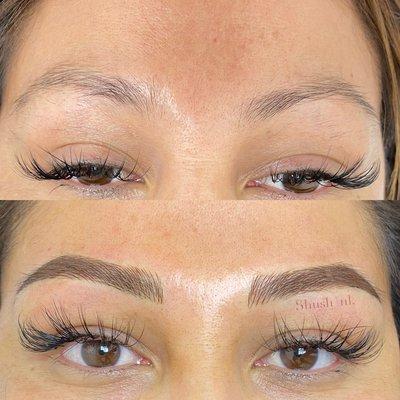 Before & After Microblading and Shading