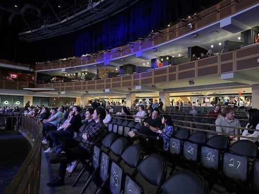 The entire theater (seats not worth it since they're all pretty much the same level)