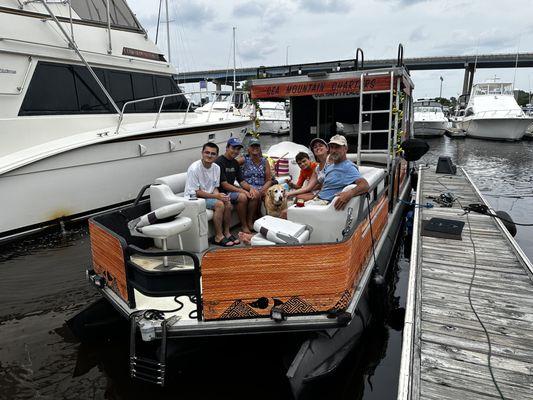 Leaving the dock at Harbourgate Marina