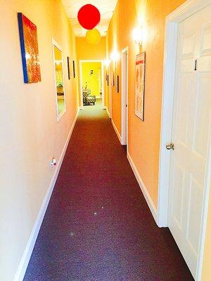 Bright lightened hallway