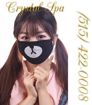 You need to call Crystal Spa now and have a session today. Remember to please wear a medical type face mask. Thank you.