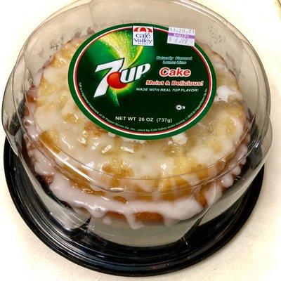 "7up" cake from the bakery department. I'm impressed.