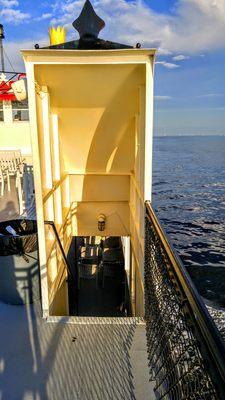 Stairs to the 2nd floor deck