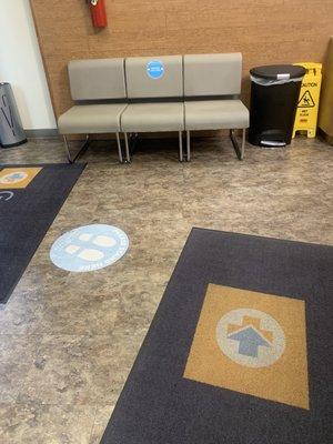 Waiting area was also clean