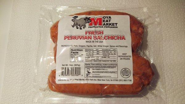 Moya Meat Market Frescas Salchichas de Cerdo Peruana / Fresh Peruvian Pork Sausages