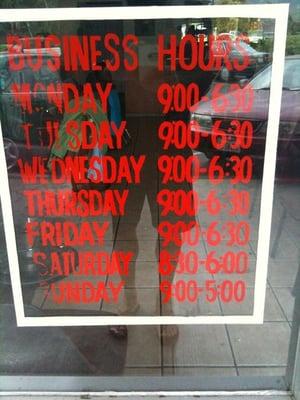 Business hours