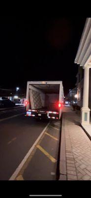 Box-truck left idling and opened while parties in truck left The Birmingham property entrance open for hours. Safety risk!